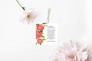 Rose Floral Wedding Tags & Labels, a Stationery Template by Beyond Muse (Thumbnail 4 of 4)