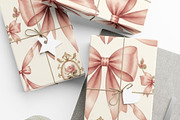 Vintage Bow Seamless Pattern, a Pattern Graphic by elfy creative (Thumbnail 3 of 7)