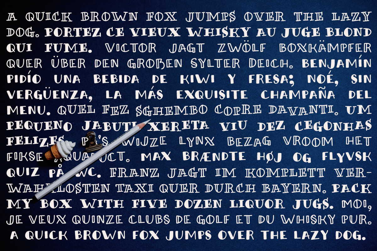 Honolulu handmade sans and serif font preview 3