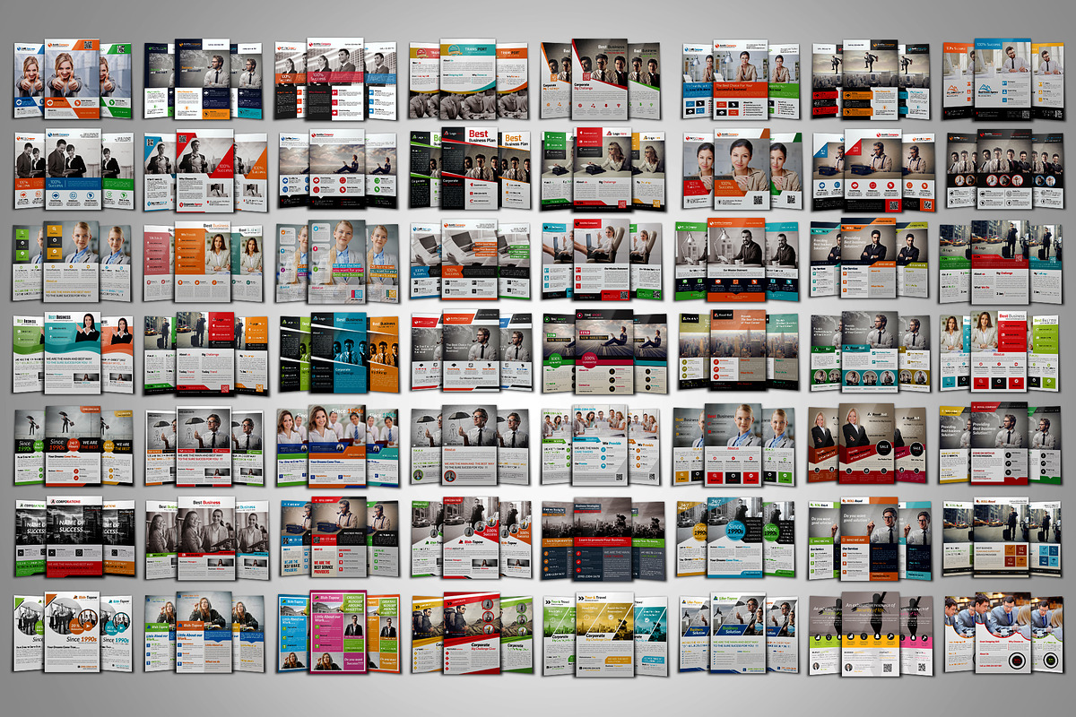 56 Creative Business Flyers Bundle, a Flyer Template by Psd Templates (Photo 2 of 2)