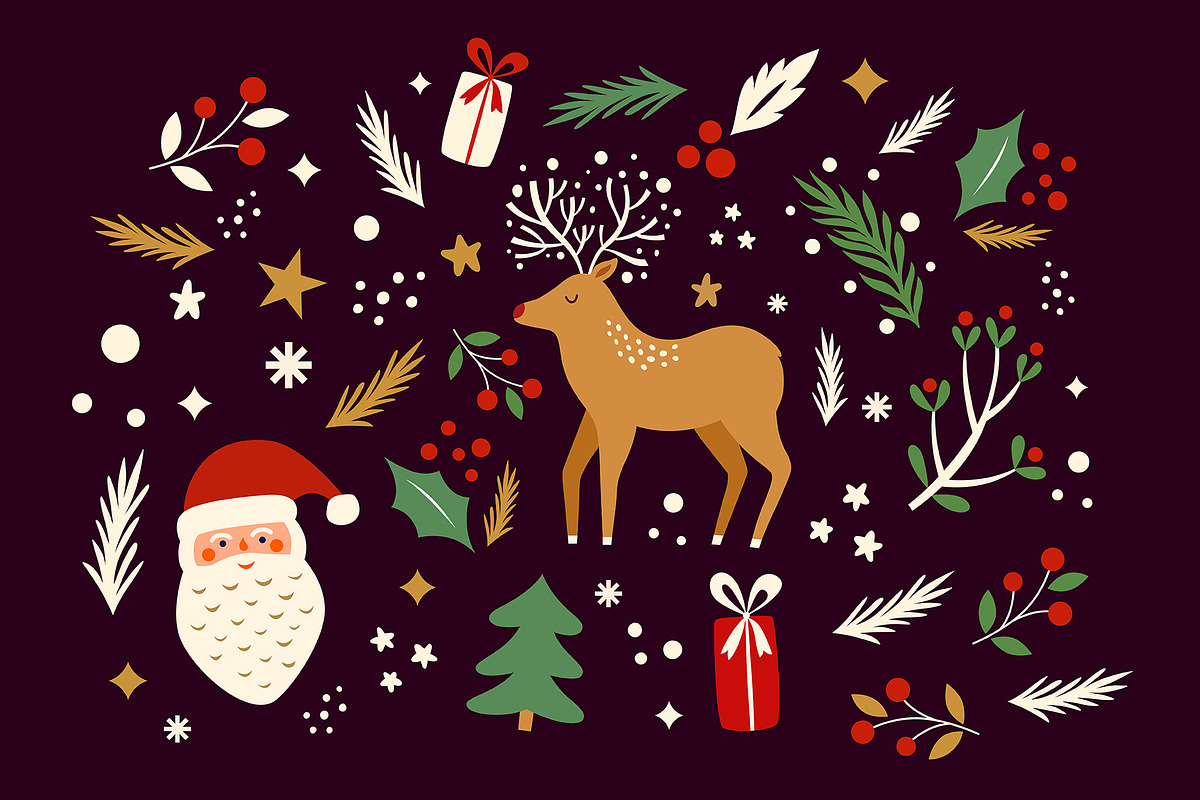 New Year & Christmas collection, a Seasonal Illustration by MoleskoStudio (Photo 4 of 38)