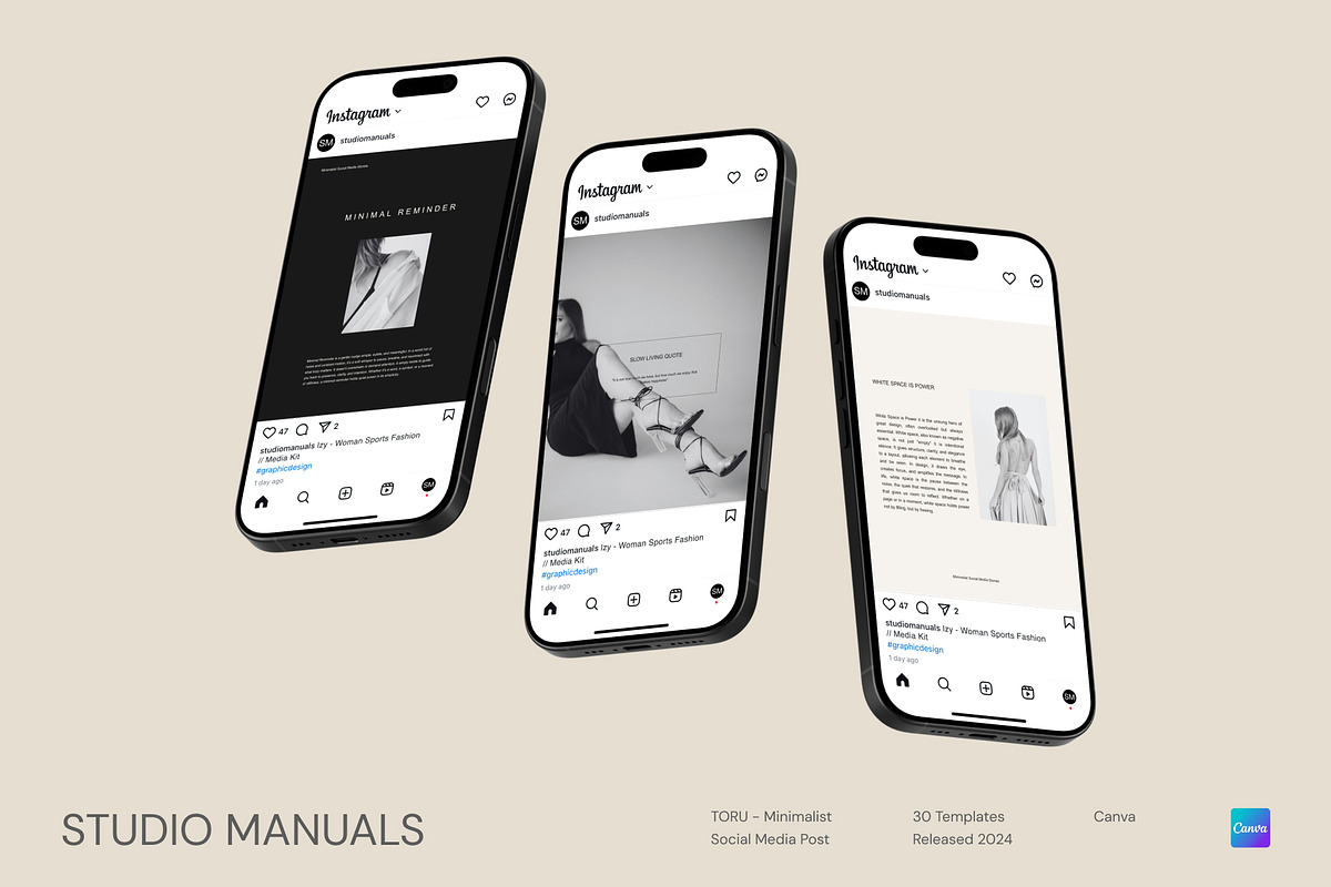 TORU – Minimalist Social Media Post, a Social Media Template by Studio Manuals (Photo 3 of 8)