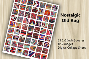 Collage Sheet - Nostalgic Old Rug, a Print Template by Kseniya-Omega