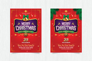Merry Christmas Flyer, a Print Template by DesignWorkz