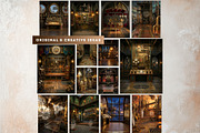 Brass Requiem Steampunk Backdrops V1, a Background Graphic by ThatsDesignArt (Thumbnail 9 of 12)