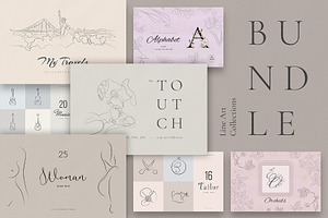 Bundle. Line Art Collections. Sale