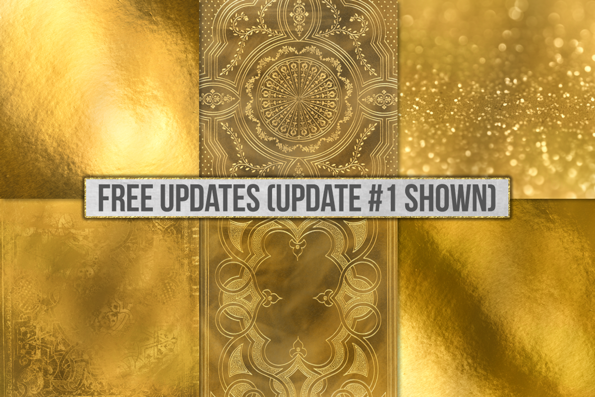 Gold Foil Textures, Gold Backgrounds, a Texture Graphic by Paper Element (Photo 4 of 66)