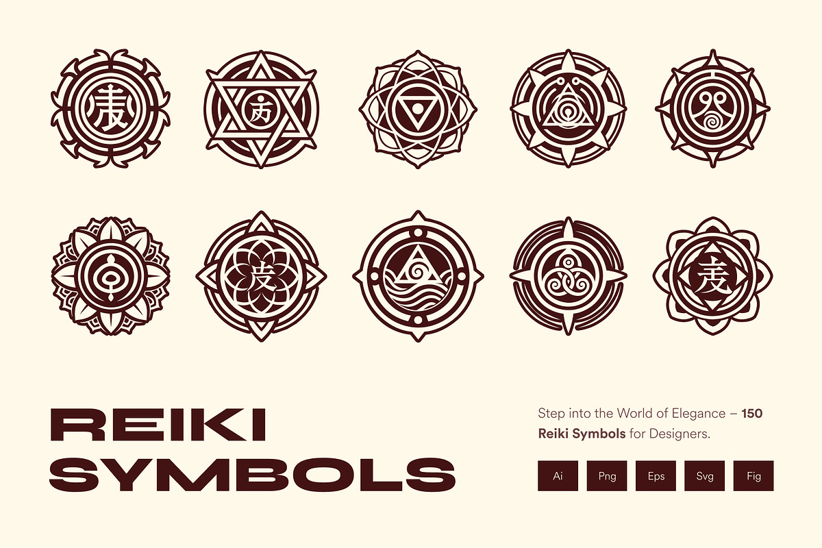 Reiki Symbols, a Solid Icon by Creative Stall (Photo 1 of 9)