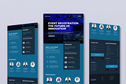Event Registration Landing Page, a Landing Page Template by MightyDesign (Thumbnail 1 of 9)