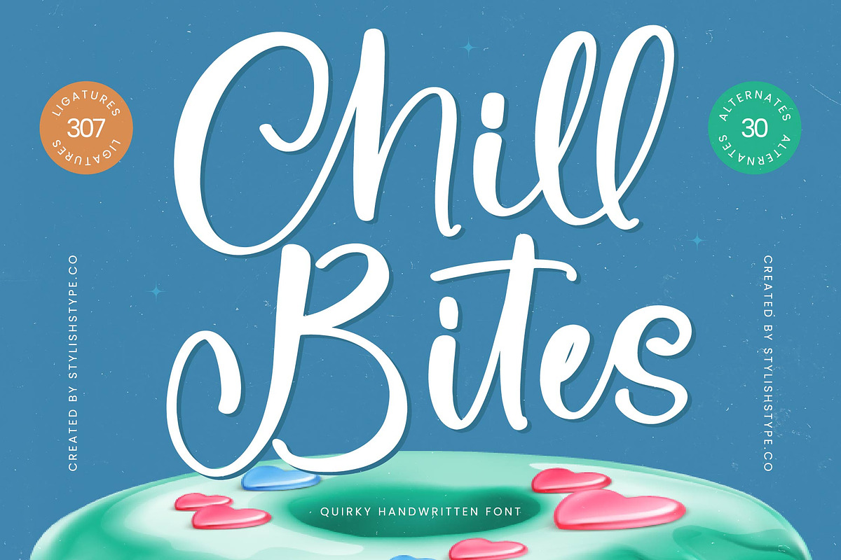 Chill Bites Quirky Handwritten Font, a Script Font by stylishtype.co (Photo 1 of 20)