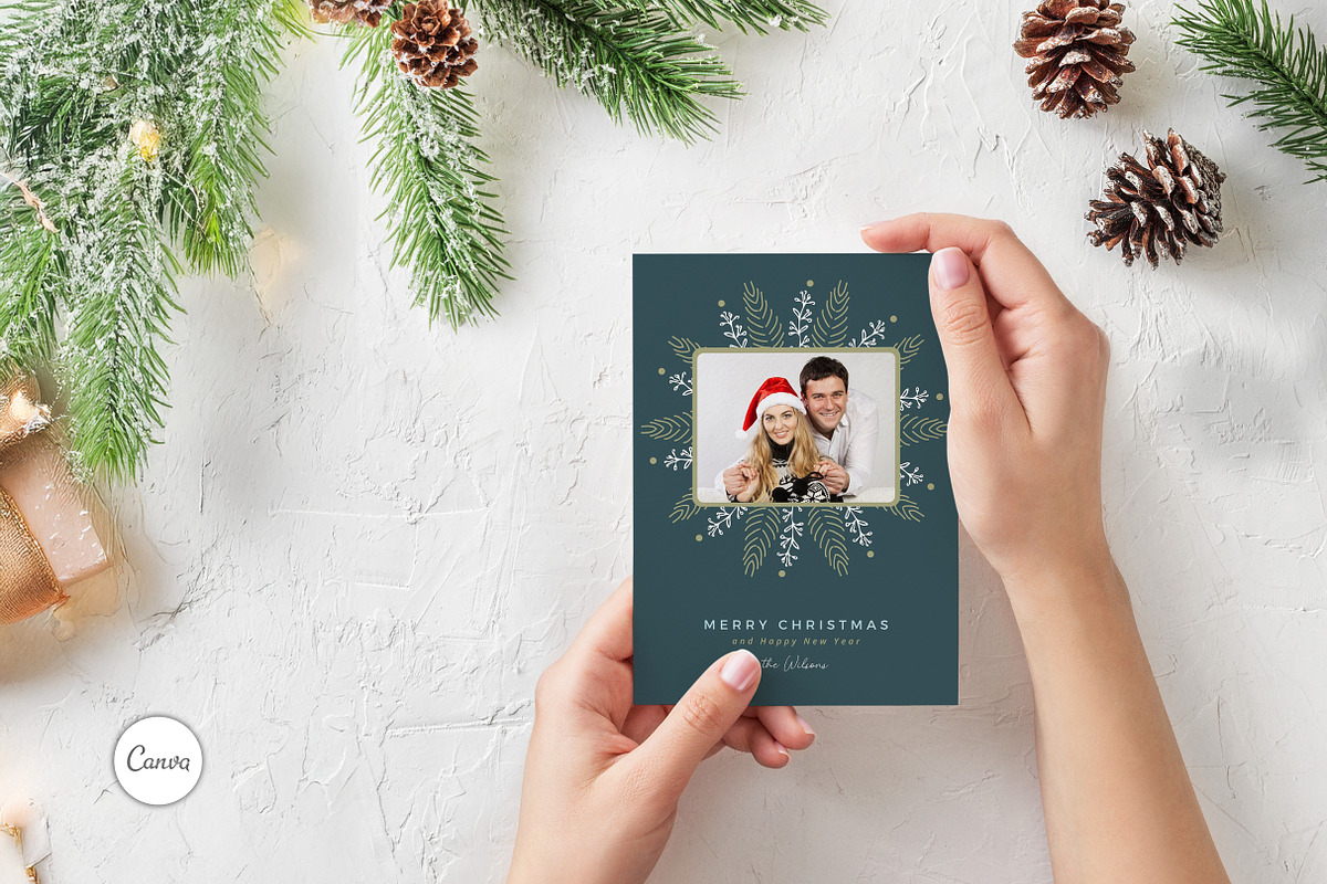 Canva Christmas Photo Card Templates, a Card Template by R-studio (Photo 2 of 7)