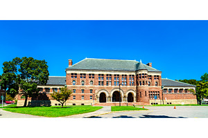 Austin Hall at Harvard University in, an Architecture Photo by Leonid Andronov