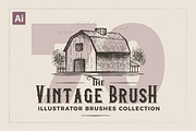Vintage Illustrator Brushes, a Brush Add-On by AndrewPixel (Thumbnail 1 of 8)