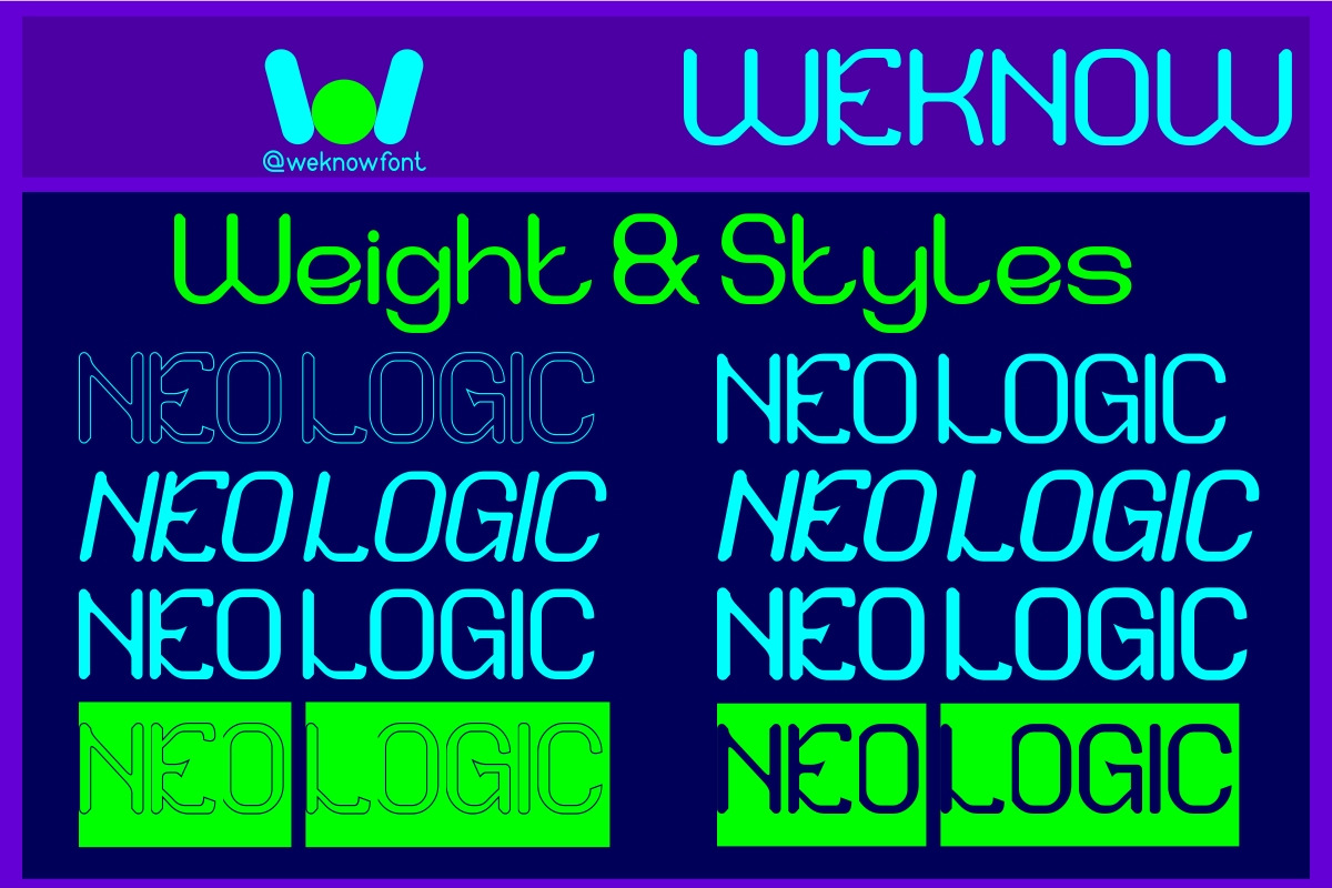 Neo Logic font, a Font by weknow (Photo 7 of 8)