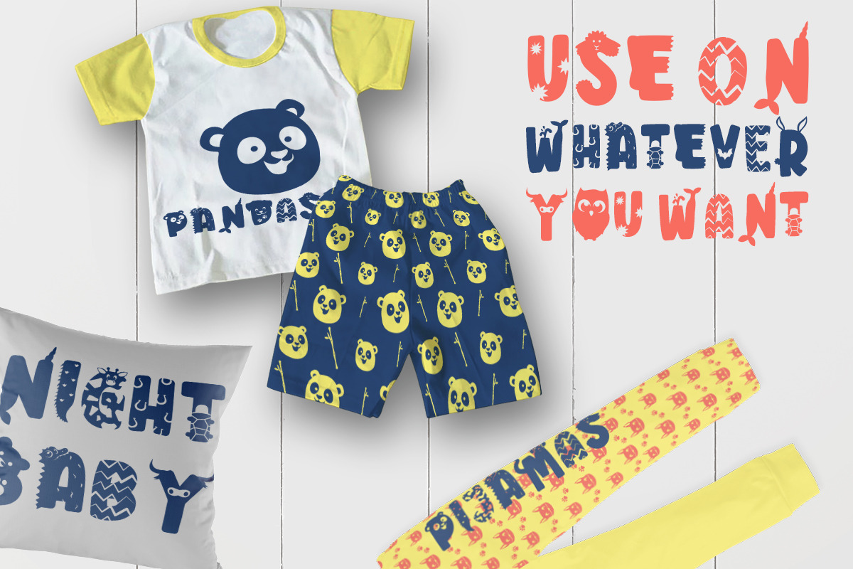Big Little Creatures - Animal font, a Font by arausidp (Photo 8 of 8)
