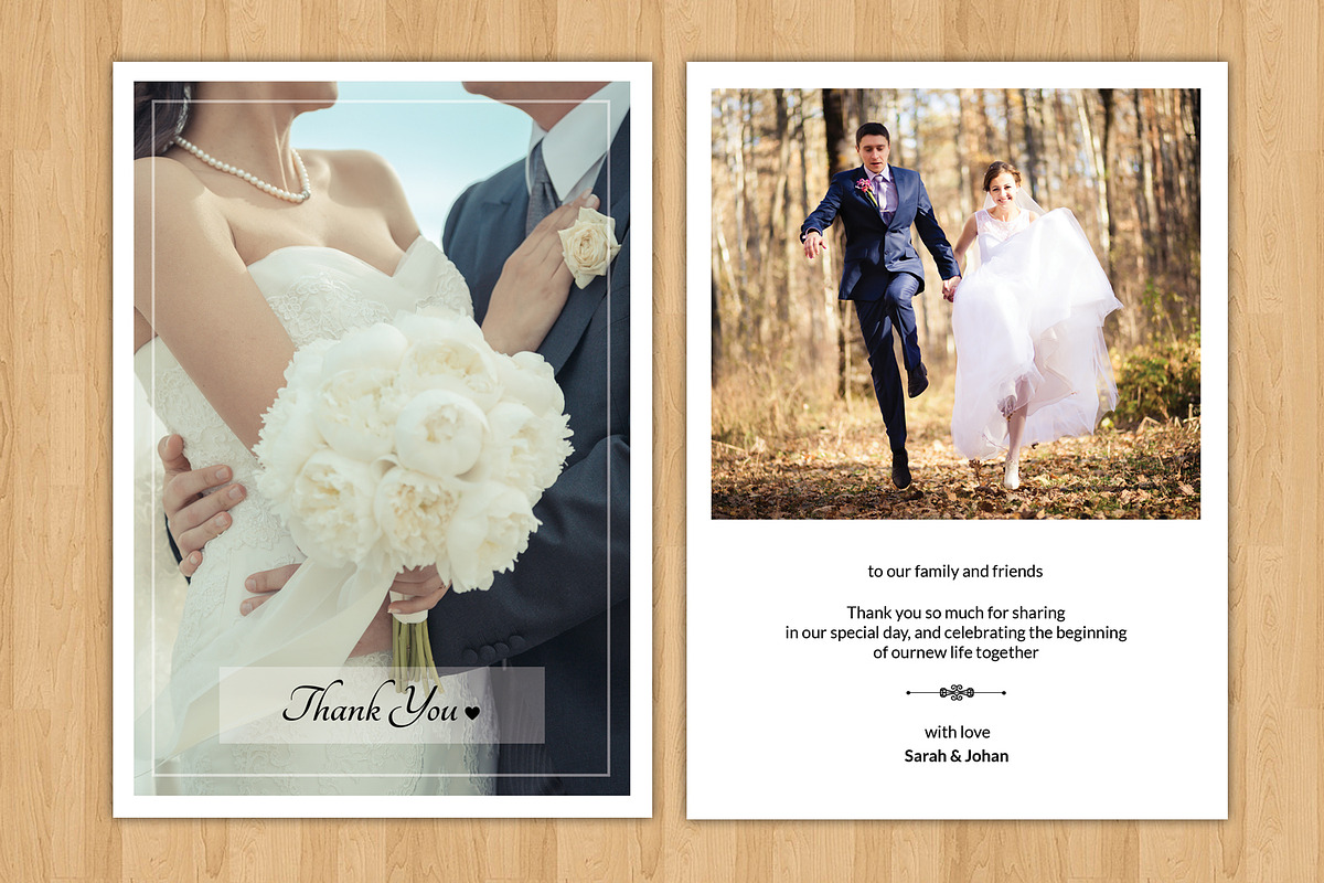 Wedding Thank You Card-V242, a Flyer Template by Template Shop (Photo 1 of 3)
