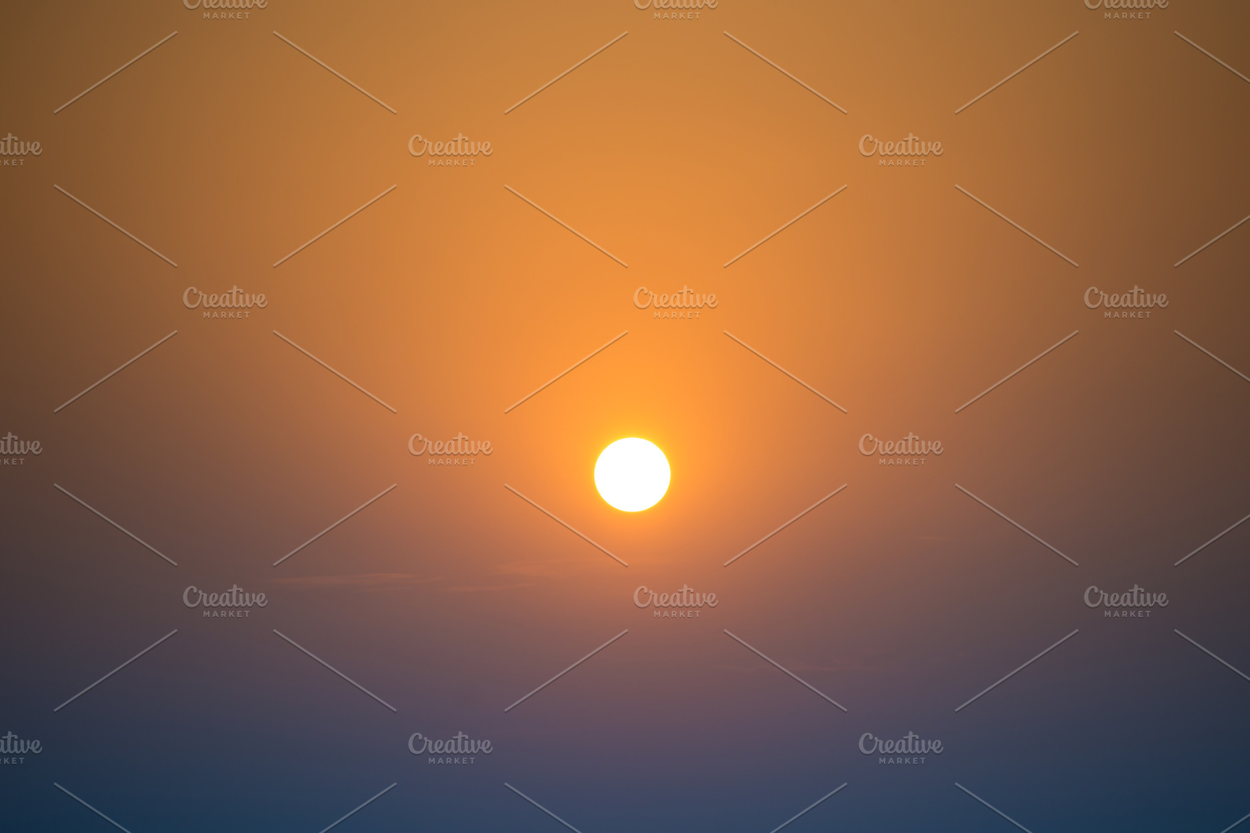 Sunset in the sky with big sun, a Nature Photo by Vapi