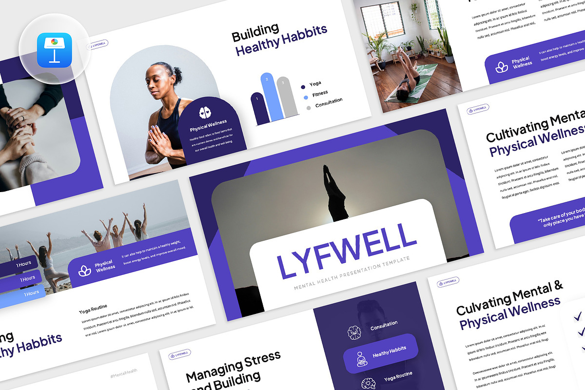 LYFWELL - Mental Health Keynote, a Presentation Template by rgbryand (Photo 1 of 7)