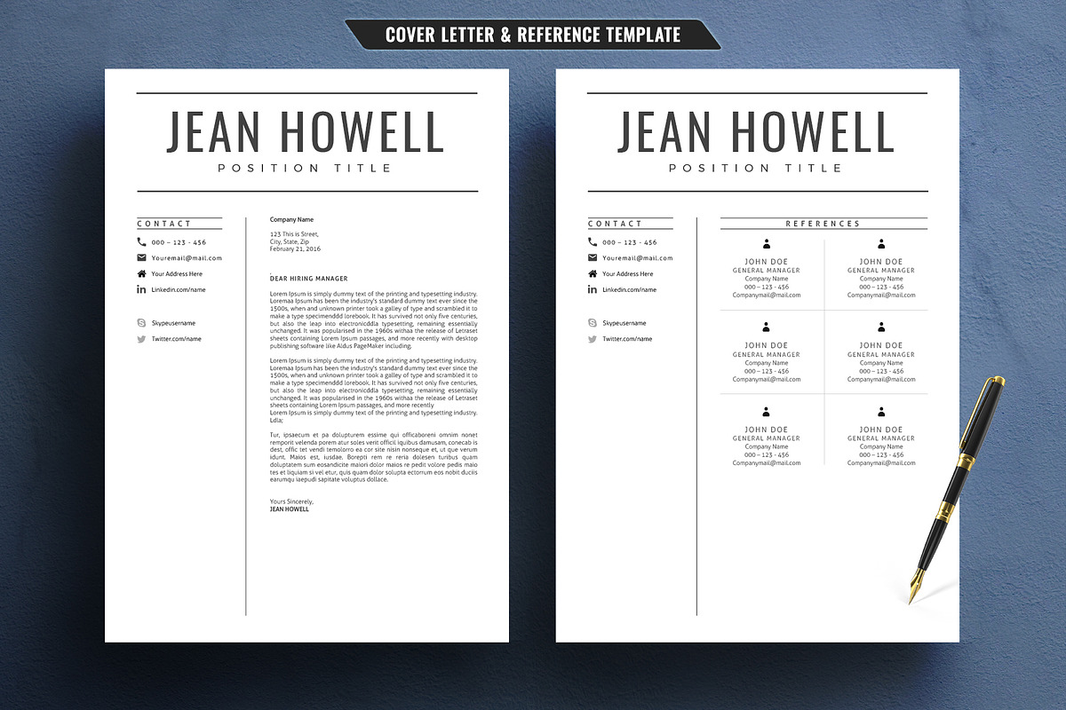 Modern Resume/CV Template, a Resume Template by TemplateCrafts (Photo 3 of 3)
