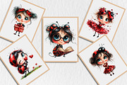 Funny Ladybug Girl Clipart, an Illustration by Rose Art (Thumbnail 5 of 5)