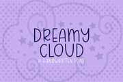 Dreamy Cloud, a Sans Serif Font by Carrtoonz (Thumbnail 1 of 5)
