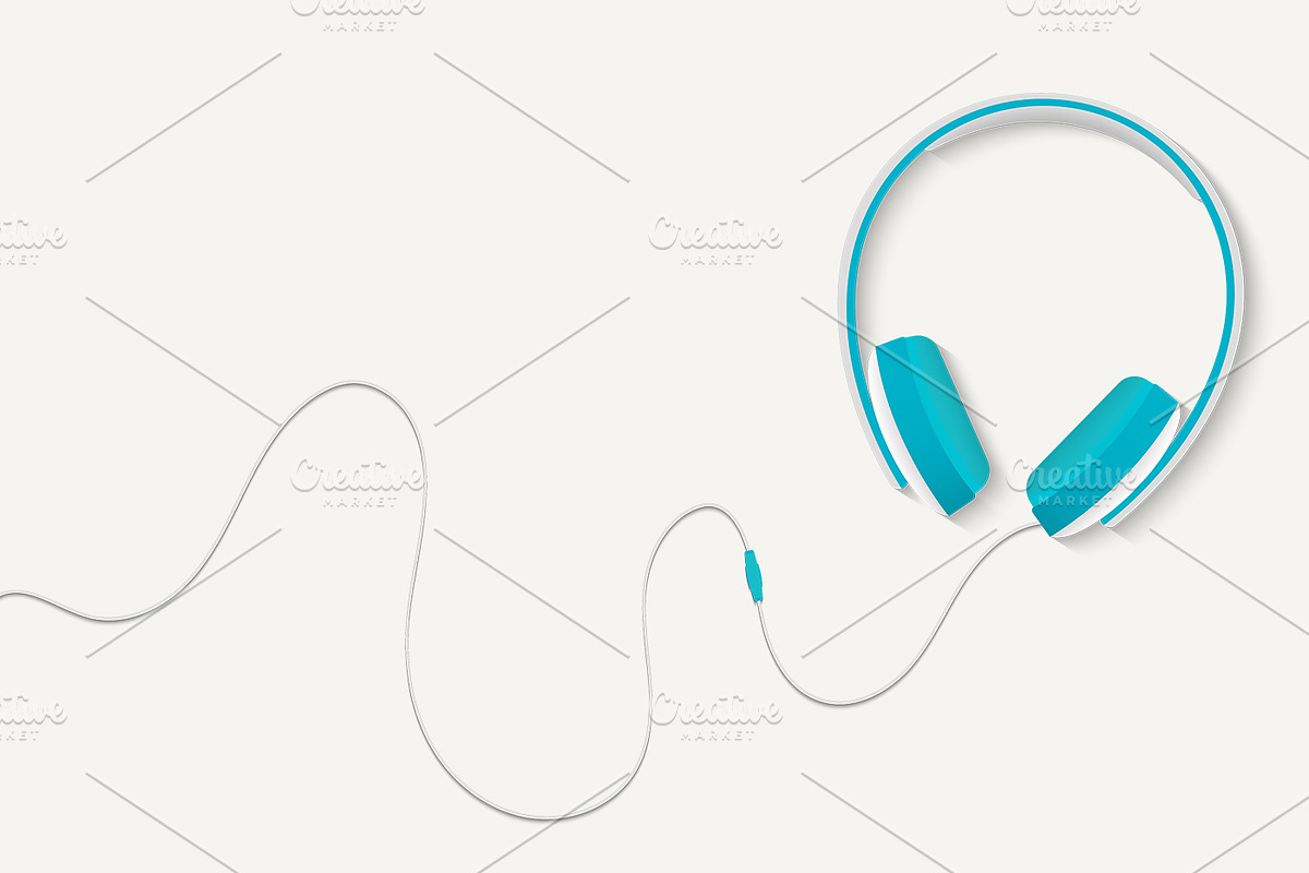 Headphones concept + isolated., a Background Graphic by Lemberg Vector (Photo 2 of 2)