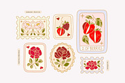 SENTIMENTAL Vintage Floral Logo Set, an Object Graphic by Artflorara (Thumbnail 7 of 13)