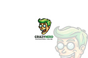Crazy Nerd Logo Template, a Branding & Logo Template by dien96 (Thumbnail 1 of 3)