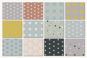 Dots & Lines Earthy Neutral Patterns