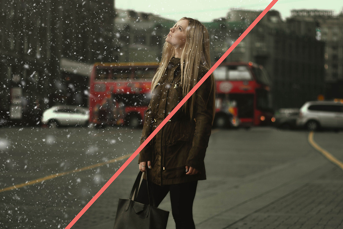 Snow effect - Photoshop effect, a Layer Style Add-On by Makestudio (Photo 2 of 6)