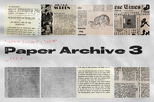 Paper Archive 3 - X150