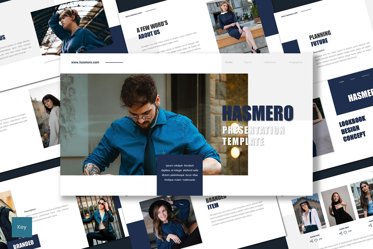 Hasmero - Keynote Template, a Presentation Template by inspirasign (Photo 1 of 4)