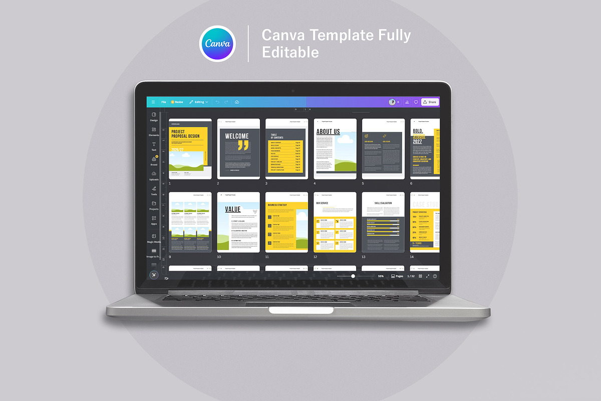 Proposal Template | Canva, a Brochure Template by ArtisticLand (Photo 9 of 10)