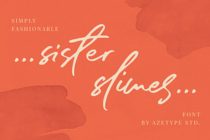 Sister Slimes Font