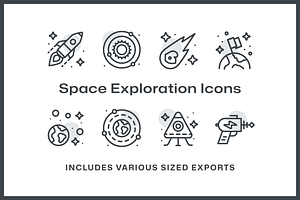 Space Exploration Icon Pack