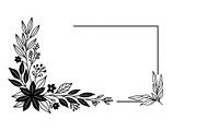 Floral Corner Ornament Clipart Bundl, an Illustration by Creativeshirt (Thumbnail 5 of 48)