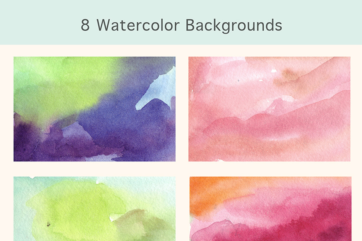 Hand drawn Watercolor Set, a Texture Illustration by MoleskoStudio (Photo 6 of 9)