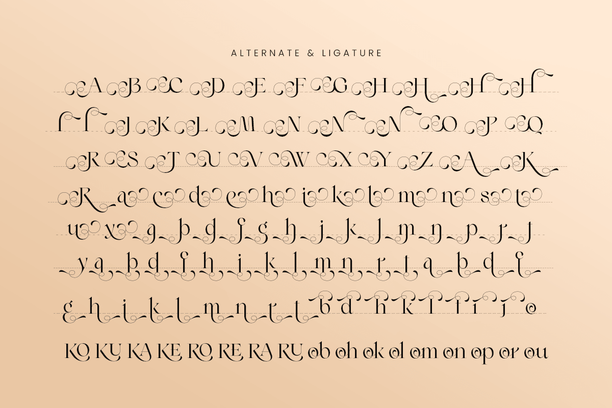 Riona - Luxury Swash Logo Font, a Serif Font by Sensatype (Photo 8 of 12)