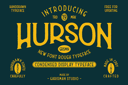 Hurson Rough - Serif