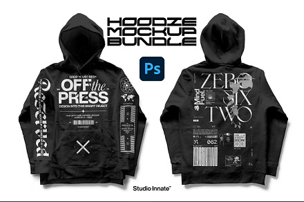 Flat Lay Hoodie - Mockup Bundle, a Hoody Mockup by Studio Innate