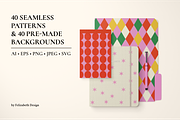 Holiday Patterns & Backgrounds, a Pattern Graphic by Felizabeth Design (Thumbnail 2 of 13)