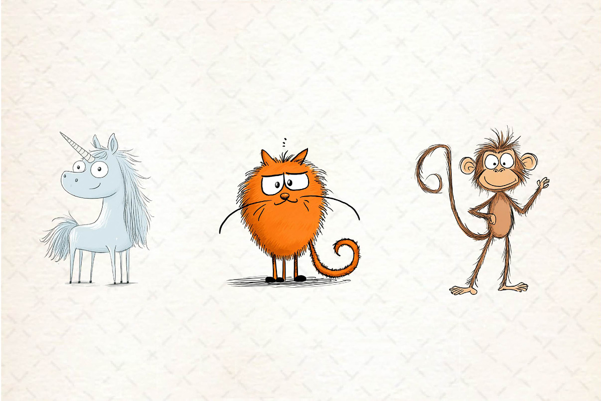 Animals Minimalist Cartoon Sublimati, an Illustration by CreationArt (Photo 5 of 5)