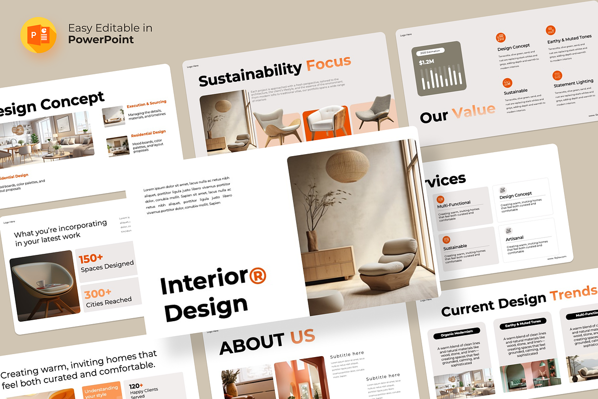 Home Interior  PowerPoint Template, a Presentation Template by Premast (Photo 1 of 4)