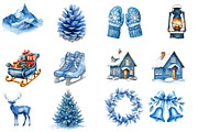 Cute Winter Clipart, an Illustration by Designworld (Thumbnail 4 of 5)