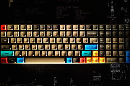 Vintage computer keyboard closeup background, a Technology Photo by RETROWAVE '88