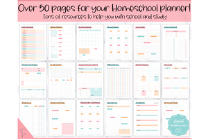 Homeschool Planner Printable - 50 Pg