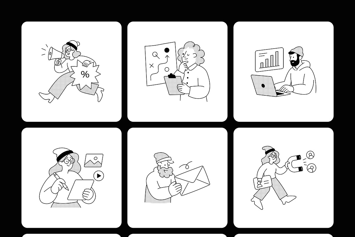 75 Marketing Illustrations, a Finance Illustration by Prosymbols (Photo 9 of 12)
