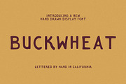 Buckwheat | Hand Drawn Font, a Sans Serif Font by ziggydotcom (Thumbnail 1 of 5)