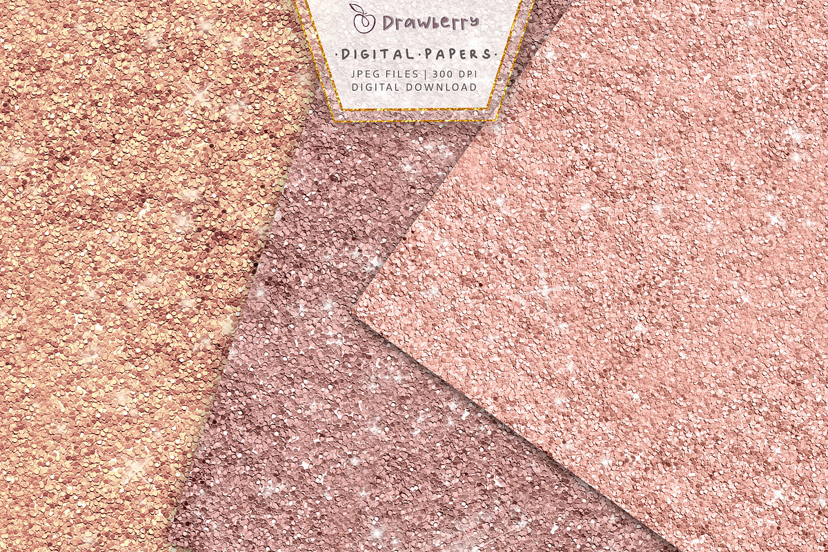 Rose Gold Sparkle Tileable Texture, a Texture Graphic by Drawberx