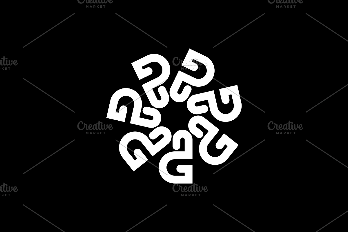 Modern P Flower Logo, a Branding & Logo Template by Advateik ™ (Photo 2 of 3)